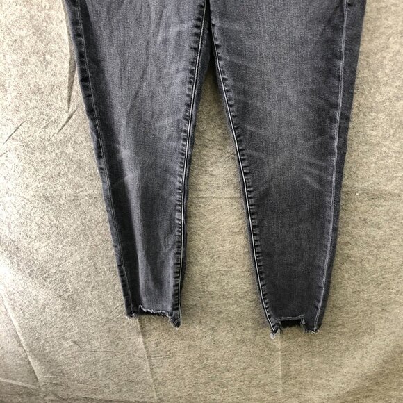 American Eagle Super Hi-Rise Jegging Womens 12 Washed Black Super Stretch - Picture 4 of 11